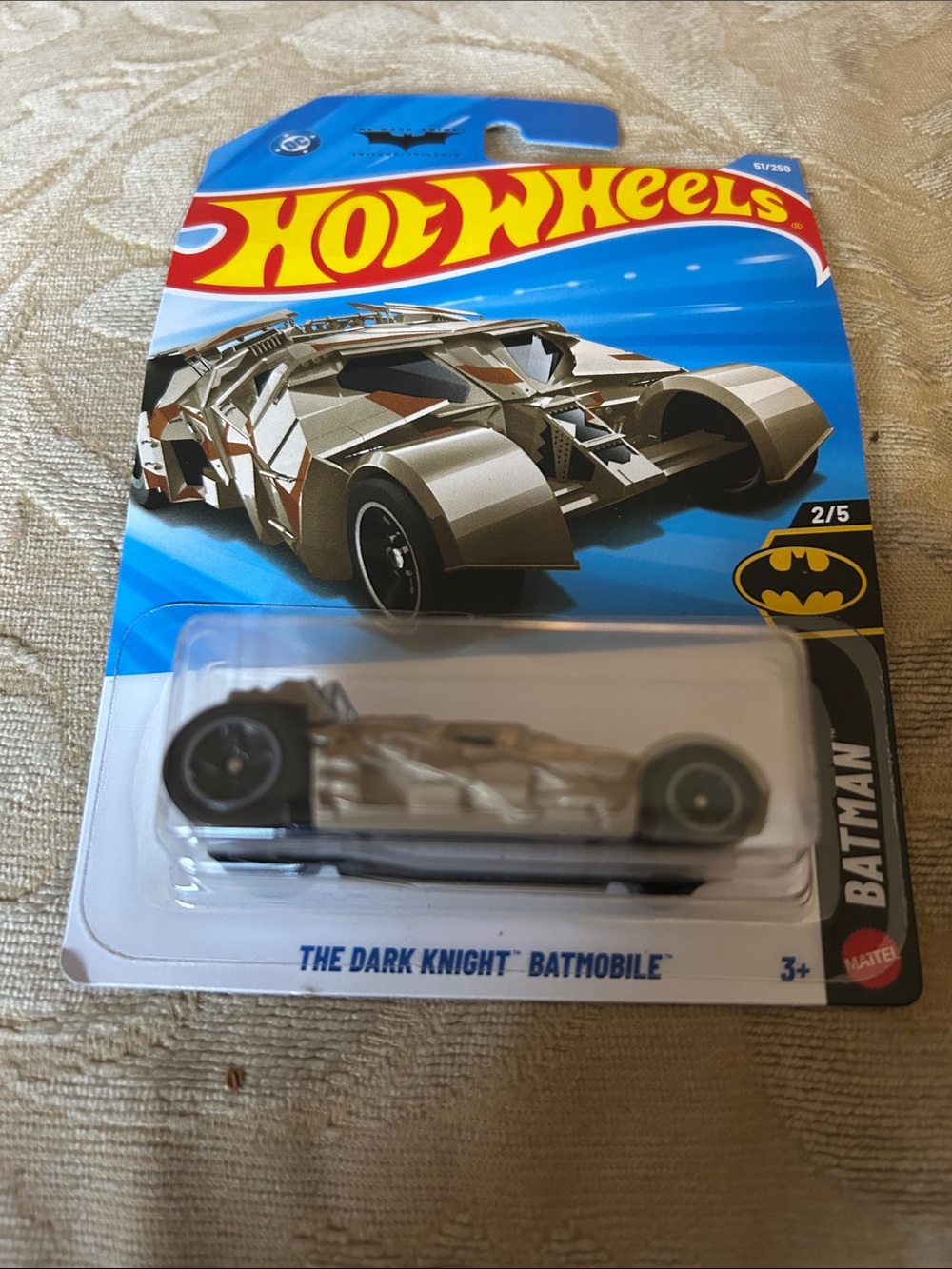 The Dark Knight Batmobile Die-Cast Car - Silver. New.